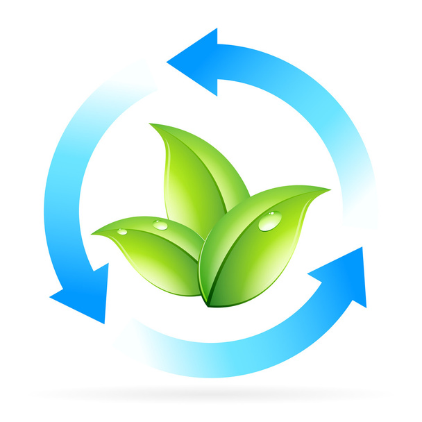 Logo Nature Recycle - Vector, Imagen