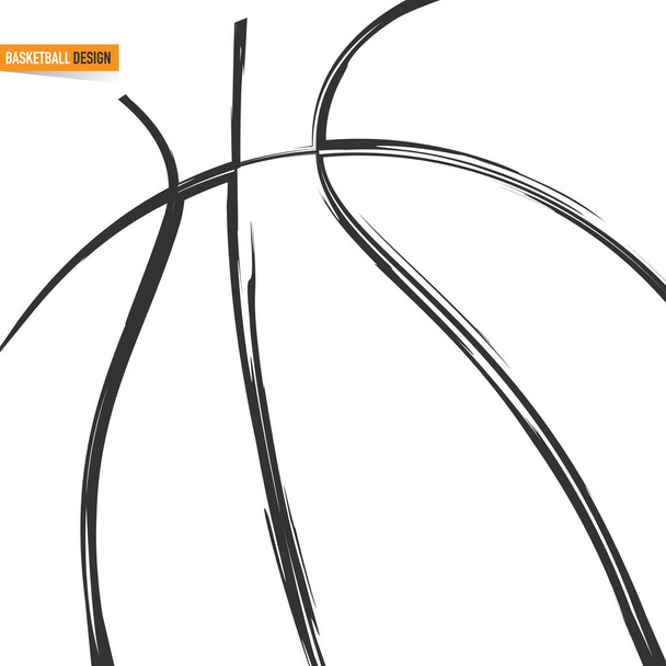 La silueta del baloncesto
 - Vector, Imagen