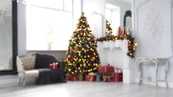 Classique fond intérieur de Noël blanc
 - Séquence, vidéo