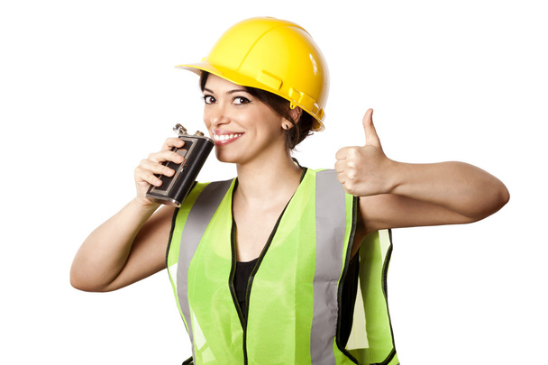 Alcohol Safety Woman Thumbs Up - Photo, Image