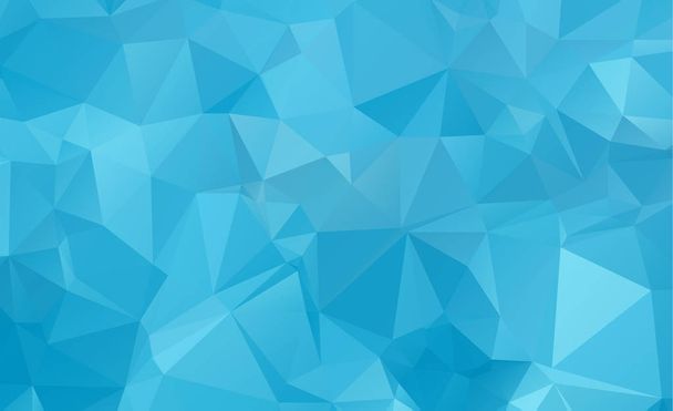 Blaulicht polygonalen Mosaik-Hintergrund, Vektorillustration, Business-Design-Wand Hintergrund mit Vignette - Vektor, Bild