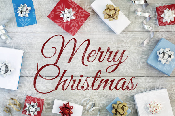 Merry Christmas greeting card - Фото, зображення