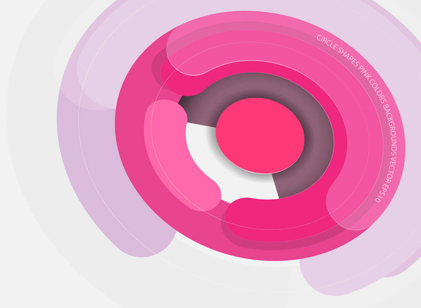 Cyklus obrazce růžové barvy pohybu scény vektor abstraktní tapety pozadí - Vektor, obrázek