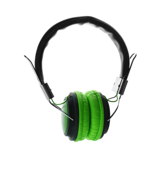 Modern headphones on white background - Photo, Image