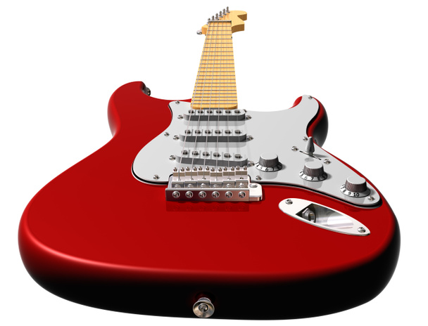 Red electric guitar - Photo, Image
