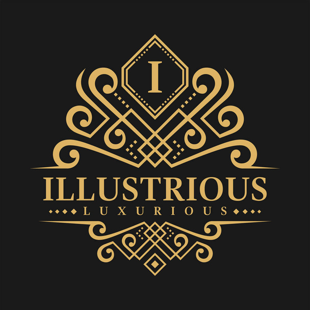 Letter i Logo - класичний шаблон логотипу розкішного стилю
 - Вектор, зображення