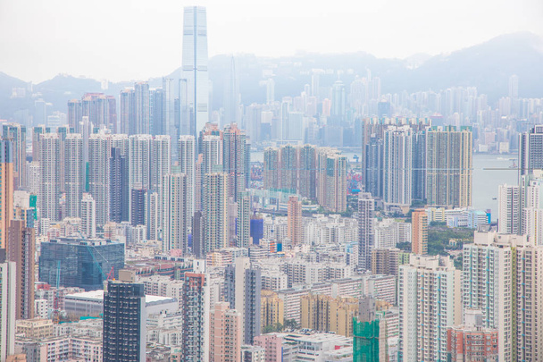 Korkea rakennus Hongkongissa
 - Valokuva, kuva