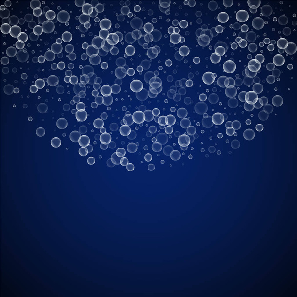Soap bubbles abstract background. Blowing bubbles  - Vector, Image