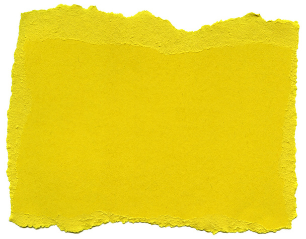 Желтая бумага из волокна - оборванные края
 - Фото, изображение