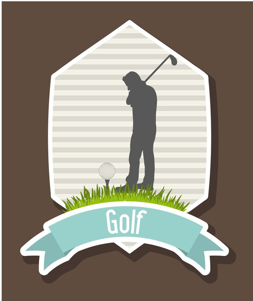 Golfer - Vector, afbeelding