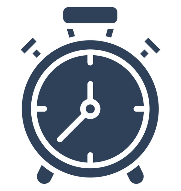 Alarm clock, clock Isolated Vector Icon That can be easily edited in any size or modified. - Vector, afbeelding