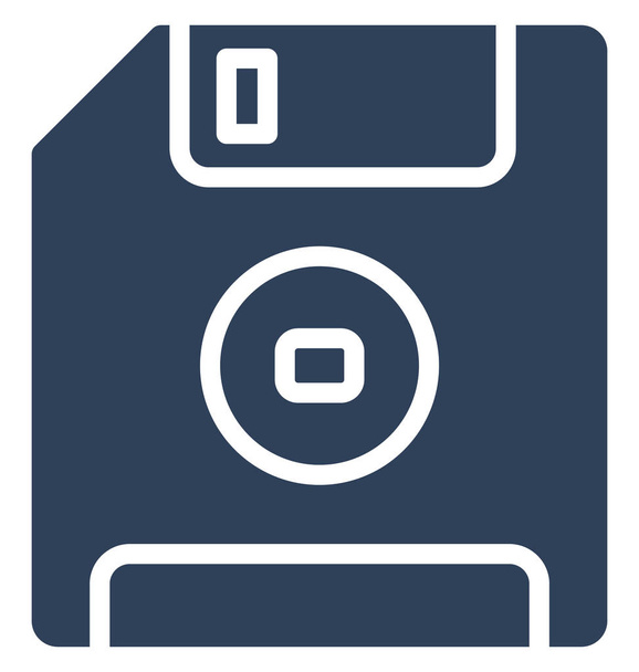 Diskette, Diskette isolierte Vektor-Symbol, das einfach in jeder Größe bearbeitet oder geändert werden kann. - Vektor, Bild