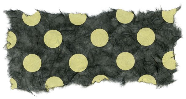 Isolated Rice Paper Texture - Green Polka Dots XXXXL - Zdjęcie, obraz