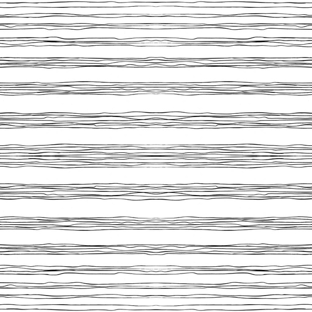linhas onduladas pretas horizontais
 - Vetor, Imagem