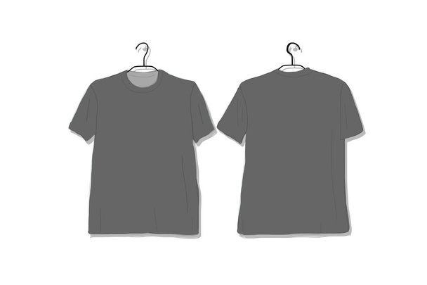 Tshirt mockup voor uw ontwerp - Vector, afbeelding