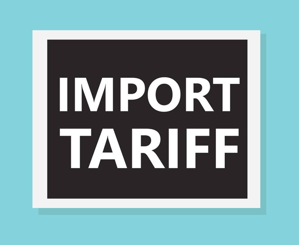 importazione concetto tariffario- illustrazione vettoriale
 - Vettoriali, immagini