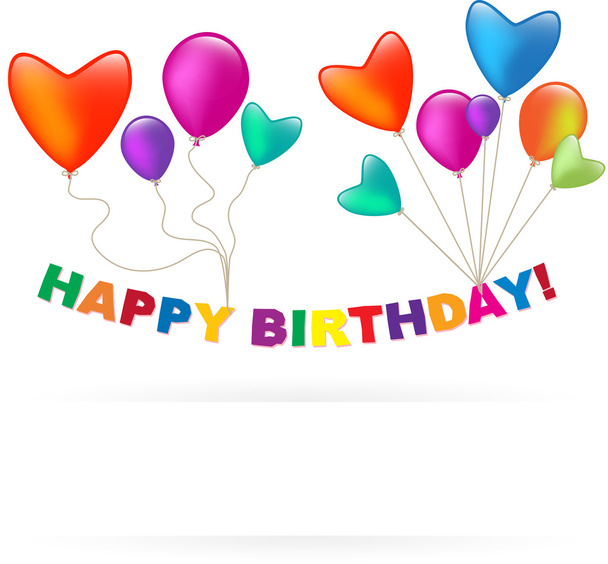 Happy Birthday balloon - Vector, Imagen