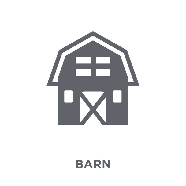 Barn icon. Barn design concept from Agriculture, Farming and Gardening collection. Simple element vector illustration on white background. - Vector, Image