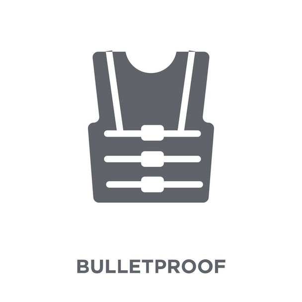 Bulletproof icon. Bulletproof design concept from Army collection. Simple element vector illustration on white background. - Vector, Image