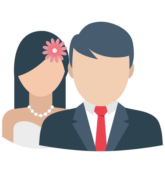 Lovers, Husband wife That can be easily edited in any size or modified. - Vector, Image