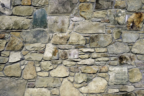 fragment ściany z odłamków kamienia - Zdjęcie, obraz