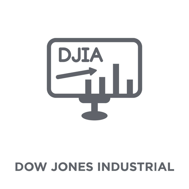 Icona media industriale Dow Jones. Dow Jones concetto di design medio industriale della collezione media industriale Dow Jones. Semplice elemento vettoriale illustrazione su sfondo bianco
. - Vettoriali, immagini