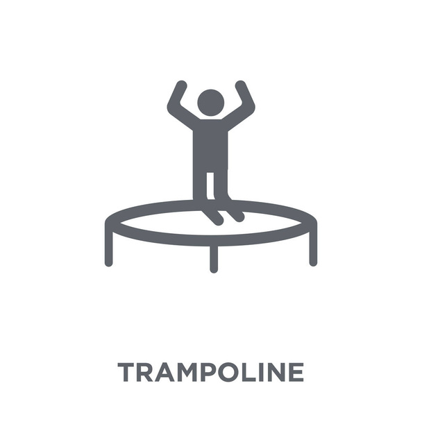 Icona del trampolino. Concetto di design trampolino della collezione Circus. Semplice elemento vettoriale illustrazione su sfondo bianco
. - Vettoriali, immagini