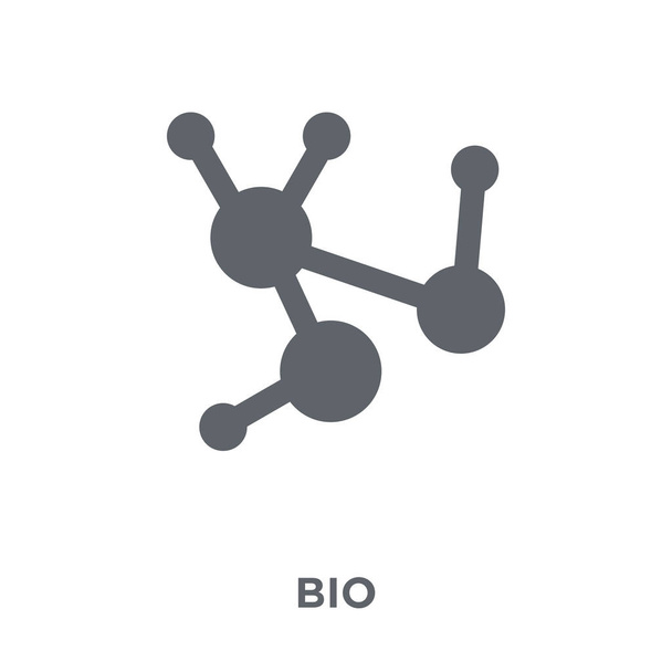 Bio-Symbol. Bio-Design-Konzept aus ökologischer Sammlung. einfache Elementvektorabbildung auf weißem Hintergrund. - Vektor, Bild