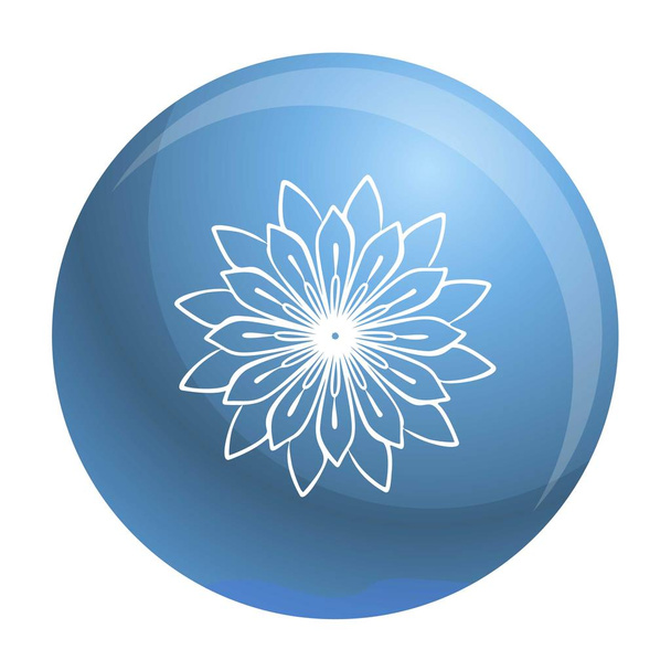 Medicine flower plant icon, simple style - Вектор,изображение