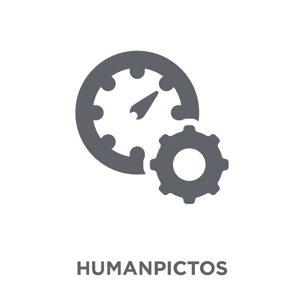 Humanpictos pictogram. Het ontwerpconcept van de Humanpictos van Human resources-collectie. Eenvoudig element met de vectorillustratie op witte achtergrond. - Vector, afbeelding