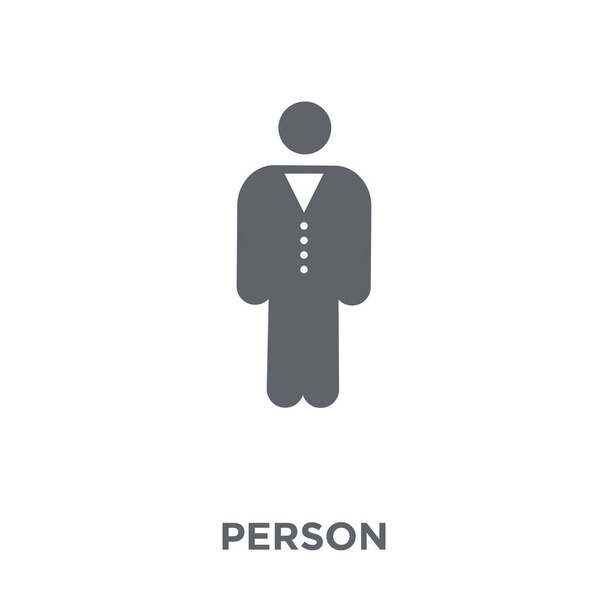 Person icon. Person design concept from Time managemnet collection. Simple element vector illustration on white background. - Vector, Image
