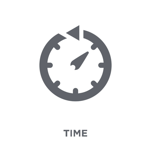 Time icon. Time design concept from Time managemnet collection. Simple element vector illustration on white background. - Vektör, Görsel