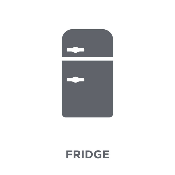 Kühlschranksymbol. Kühlschrank-Design-Konzept aus der Kollektion. einfache Elementvektorabbildung auf weißem Hintergrund. - Vektor, Bild
