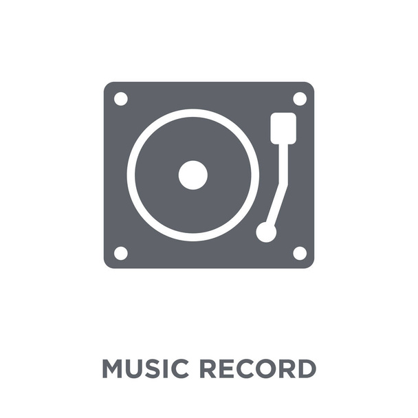 Icône Music Record. Music Record design concept de la collection Music. Illustration vectorielle élément simple sur fond blanc
. - Vecteur, image