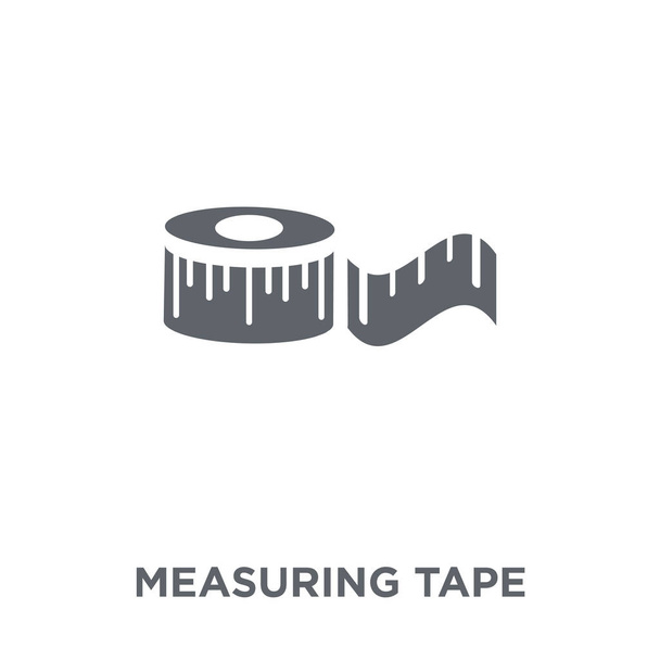 Measuring tape icon. Measuring tape design concept from  collection. Simple element vector illustration on white background. - Vector, Image