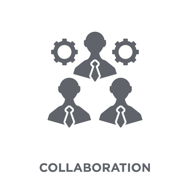 Kollaboration. Collaboration Design Konzept aus der Kollektion. einfache Elementvektorabbildung auf weißem Hintergrund. - Vektor, Bild