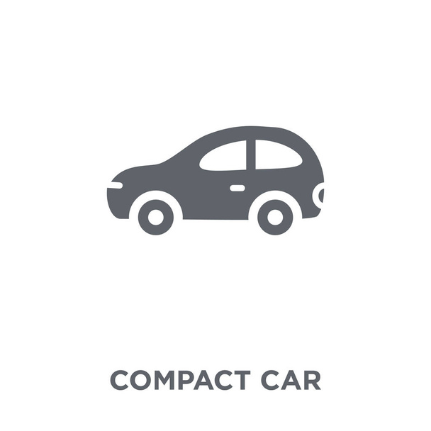 icono del coche compacto. concepto de diseño de coche compacto de la colección Transportation. Ilustración simple del vector del elemento sobre fondo blanco
. - Vector, imagen