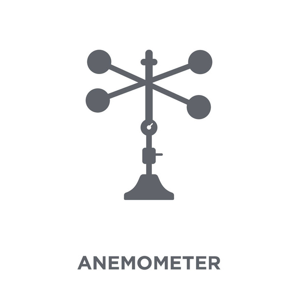 Anemometer-Symbol. Anemometer-Designkonzept aus der Wetterkollektion. einfache Elementvektorabbildung auf weißem Hintergrund. - Vektor, Bild