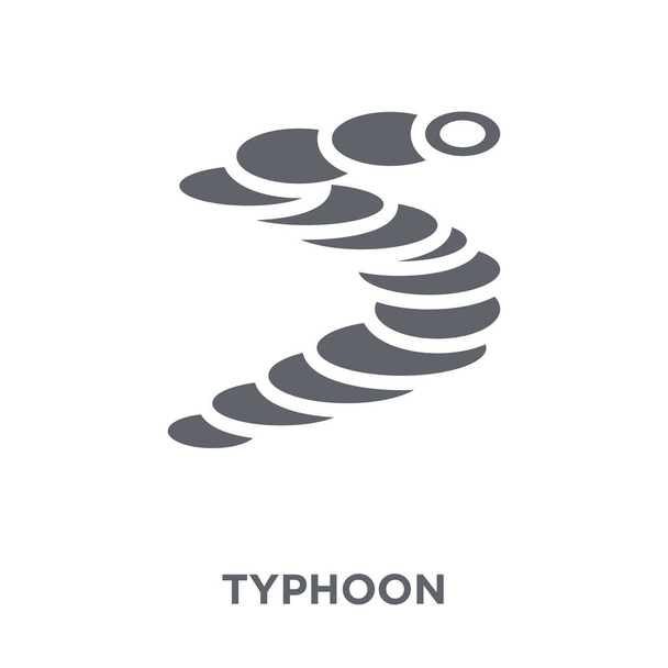 typhoon icon. typhoon design concept from Weather collection. Simple element vector illustration on white background. - Vector, Image