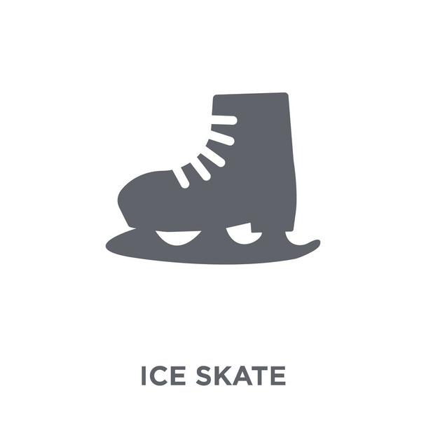 アイス スケートのアイコン。コレクションからアイス スケート デザイン コンセプト。白い背景の上の単純な要素ベクトル図. - ベクター画像