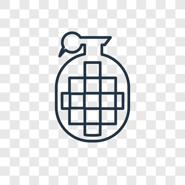 granade ikon trendi design stílusban. granade ikon elszigetelt átlátszó háttér. granade vektor ikon egyszerű és modern lapos szimbólum a webhely, a mobil, a logó, a app, Ui. granade ikon vektoros illusztráció, Eps10. - Vektor, kép