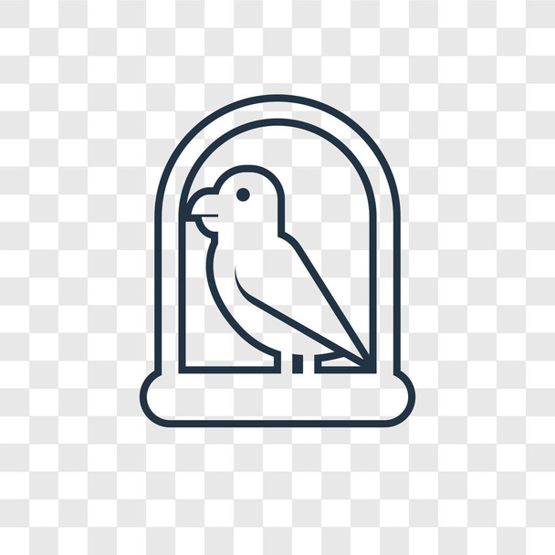 ikona papugi w modny styl. ikona papugi na przezroczystym tle. papuga ikona proste i nowoczesne płaskie symbol wektor witryny sieci web, mobile, logo, aplikacji, interfejs użytkownika. papuga ikona ilustracja wektorowa, Eps10. - Wektor, obraz