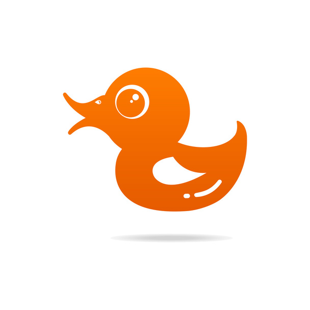 Baby Duck logo icon - Vektör, Görsel