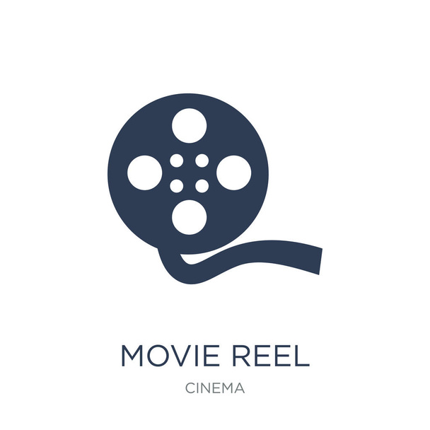 Movie reel icon. Trendy flat vector Movie reel icon on white background from Cinema collection, vector illustration can be use for web and mobile, eps10 - Vector, Image
