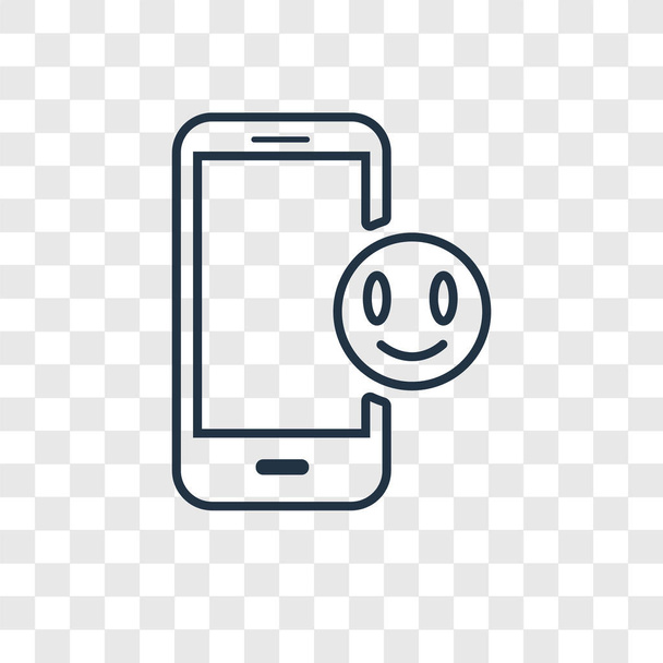 mobile phone icon in trendy design style. mobile phone icon isolated on transparent background. mobile phone vector icon simple and modern flat symbol for web site, mobile, logo, app, UI. mobile phone icon vector illustration, EPS10. - Vector, Image