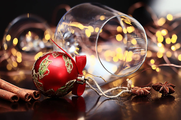 Christmas ball background. Beautiful festive decoration. Christmas and New Year - Foto, imagen
