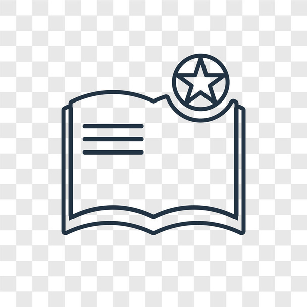 favorite book icon in trendy design style. favorite book icon isolated on transparent background. favorite book vector icon simple and modern flat symbol for web site, mobile, logo, app, UI. favorite book icon vector illustration, EPS10. - Vector, Image
