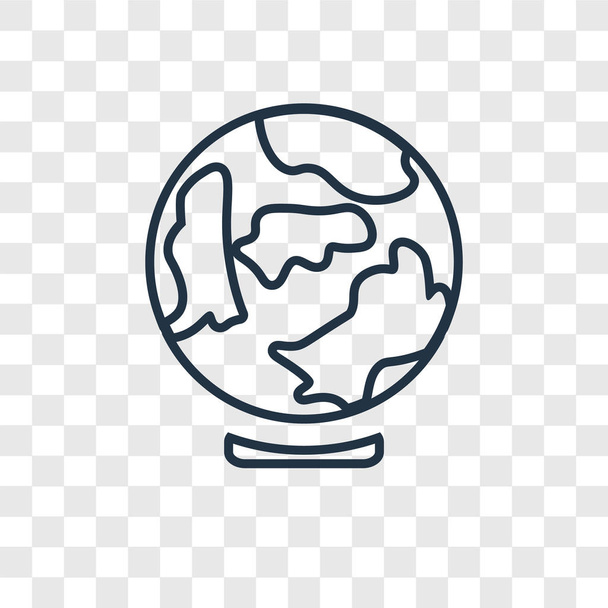 aarde Wereldbolicoon in trendy stijl. aarde Wereldbolicoon geïsoleerd op transparante achtergrond. earth globe vector pictogram eenvoudige en moderne platte symbool voor mobiele, logo, website, app, Ui. earth globe pictogram vectorillustratie, Eps10. - Vector, afbeelding