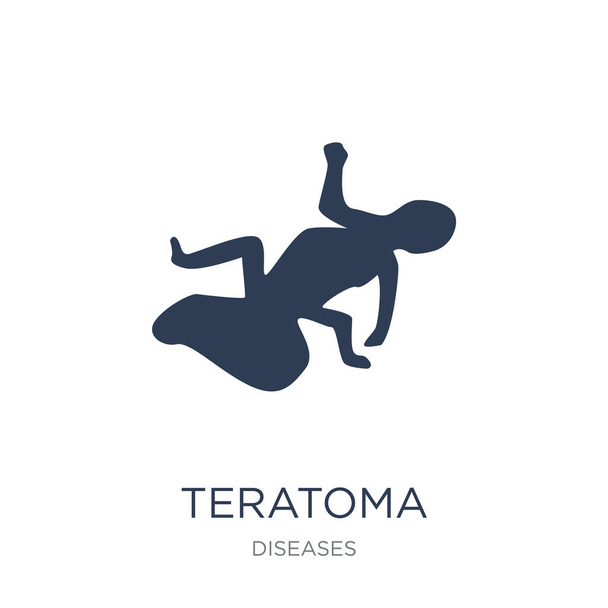 Teratoma icon. Trendy flat vector Teratoma icon on white background from Diseases collection, vector illustration can be use for web and mobile, eps10 - Vector, Image
