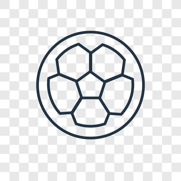 fotbalový míč ikona v módní design stylu. fotbalový míč ikona izolované na průhledné pozadí. fotbalový míč vektorové ikony jednoduché a moderní Béčko pro webové stránky, mobilní, logo, app, Ui. fotbalový míč ikonu vektorové ilustrace, Eps10. - Vektor, obrázek